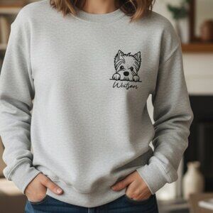 Custom "Watson" Yorkie Graphic Sweatshirt